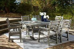 Outdoor Dining Table with 6 Chairs
