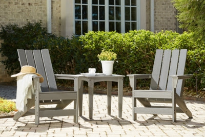 Outdoor Adirondack Chair Set with End Table