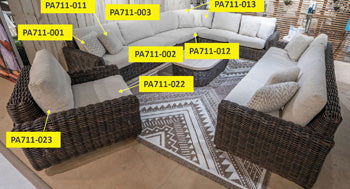 Cojín de respaldo Kimora Lounge