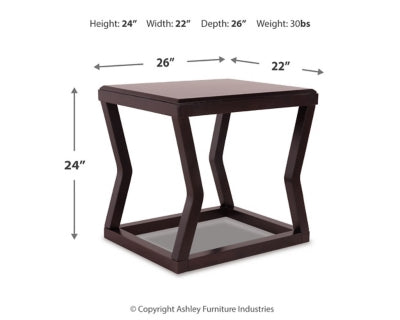 Paquete de mesa auxiliar de 2 piezas