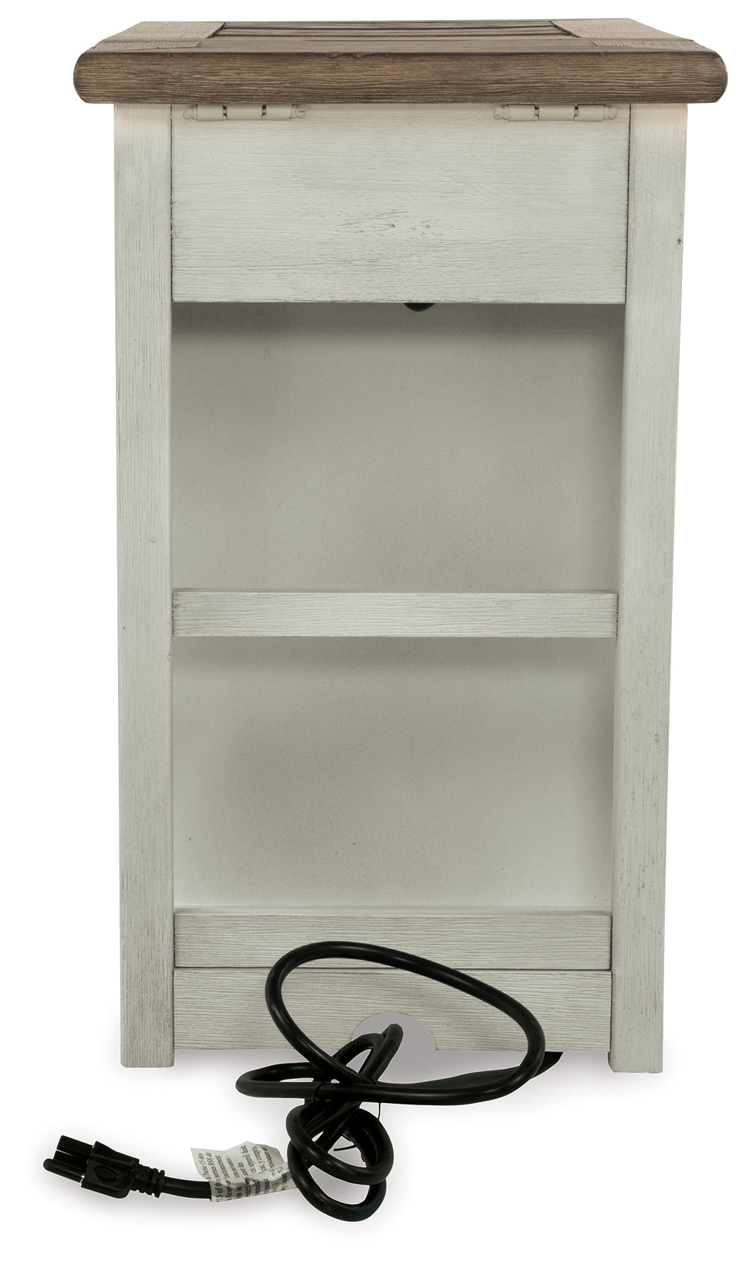 Mesa auxiliar Bolanburg con puerto USB y enchufes