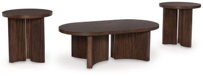 Mesa de centro y dos mesas auxiliares Korestone