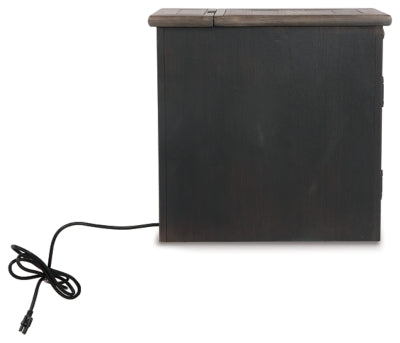 Mesa auxiliar Tyler Creek con puerto USB y enchufes