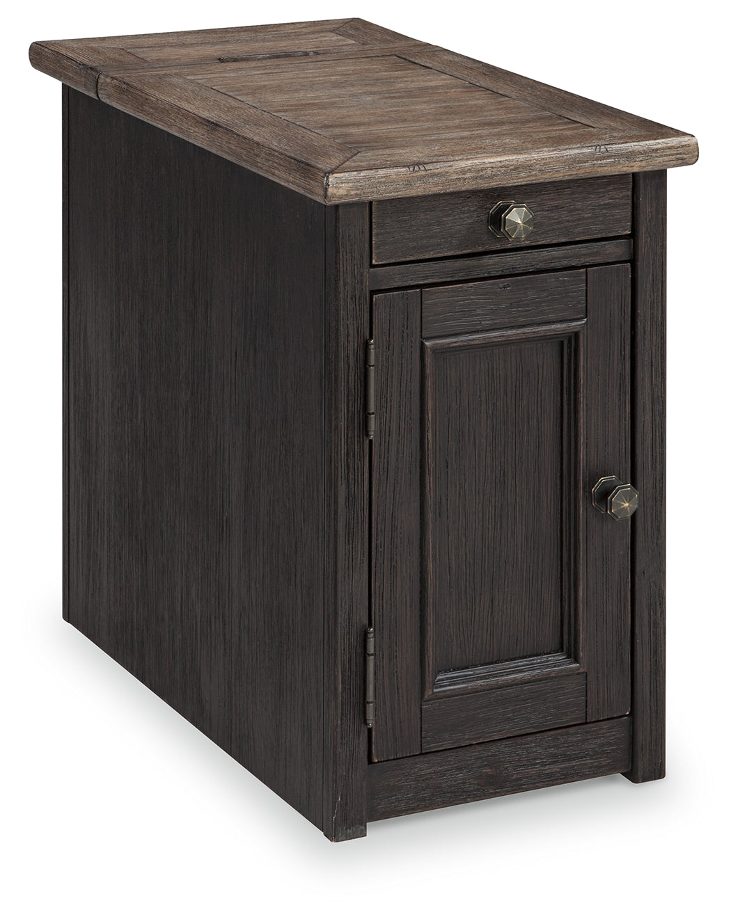 Mesa auxiliar Tyler Creek con puerto USB y enchufes