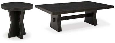 Paquete de mesa auxiliar de 2 piezas