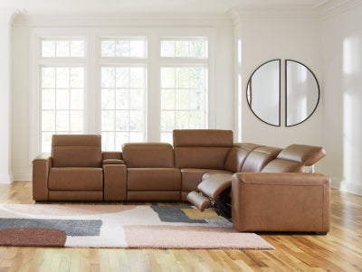 Magic Man 6-Piece Power Reclining Sectional with Console