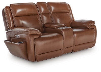 Sofá reclinable eléctrico y loveseat Healy Pier