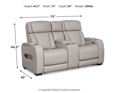 Sofá reclinable eléctrico, loveseat y sillón reclinable Boyington