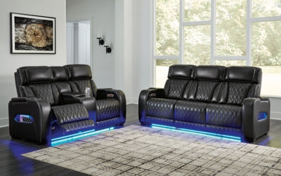 Sofá reclinable eléctrico, loveseat y sillón reclinable Boyington