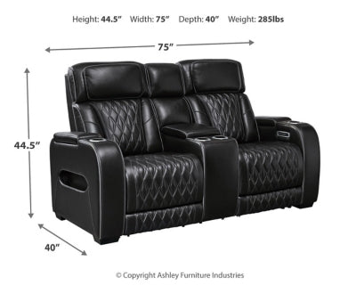 Sofá reclinable eléctrico y loveseat Boyington