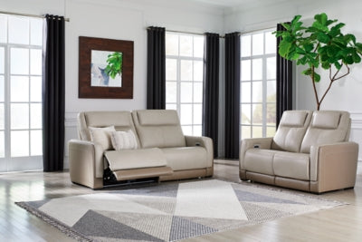 Battleville Power Reclining Sofa and Loveseat