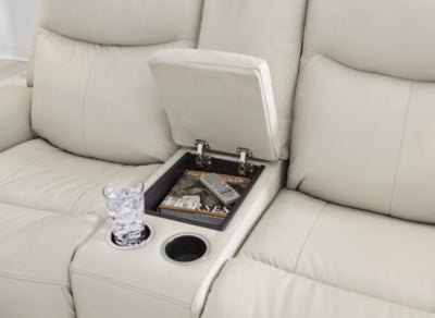 Loveseat reclinable eléctrico Mindanao con consola