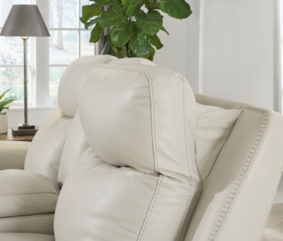 Loveseat reclinable eléctrico Mindanao con consola