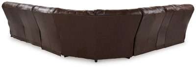 Seccional reclinable eléctrico Family Circle de 4 piezas