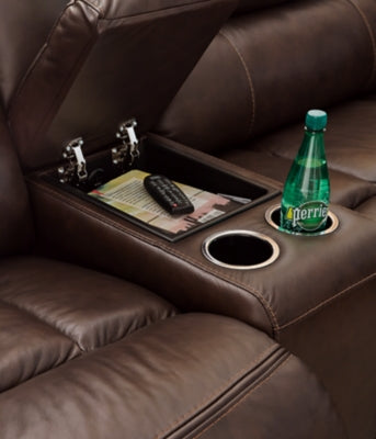 Seccional reclinable eléctrico Family Circle de 4 piezas