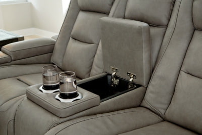 The Man-Den Power Reclining Loveseat with Console