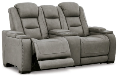 Loveseat y sillón reclinable eléctrico Man-Den