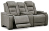Loveseat y sillón reclinable eléctrico Man-Den