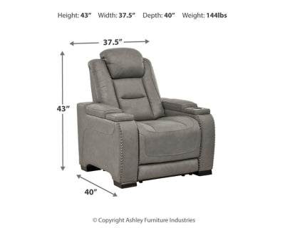 The Man-Den Power Reclining Sofa and Recliner