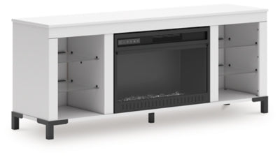 Mueble para TV Brollevi de 60" con chimenea eléctrica