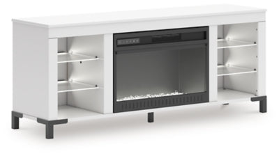 Mueble para TV Brollevi de 60" con chimenea eléctrica