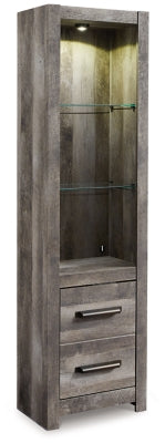 Centro de entretenimiento Wynnlow de 4 piezas con chimenea eléctrica