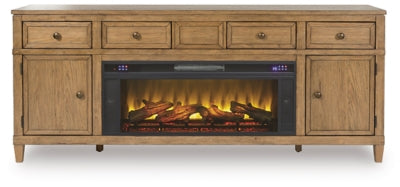 Mueble para TV Sharlance de 81" con chimenea eléctrica