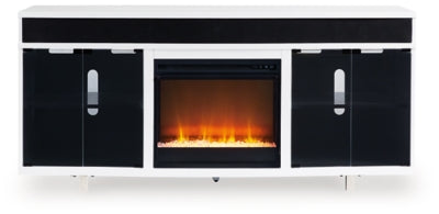 Mueble para TV Gardoni de 72" con chimenea eléctrica