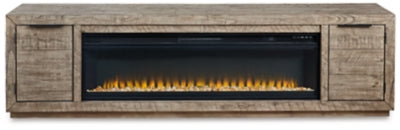 Mueble de TV Krystanza con chimenea eléctrica