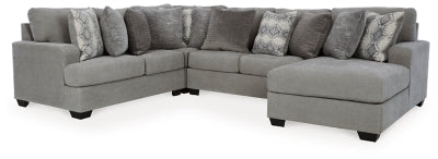 Seccional Keener de 4 piezas con chaise longue
