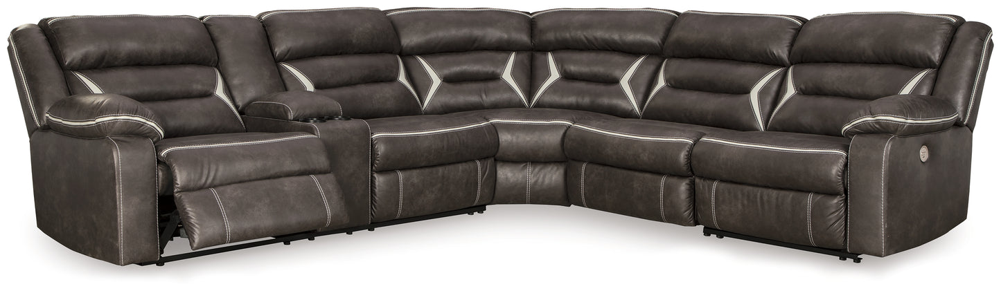 Seccional reclinable eléctrico de 4 piezas Kincord