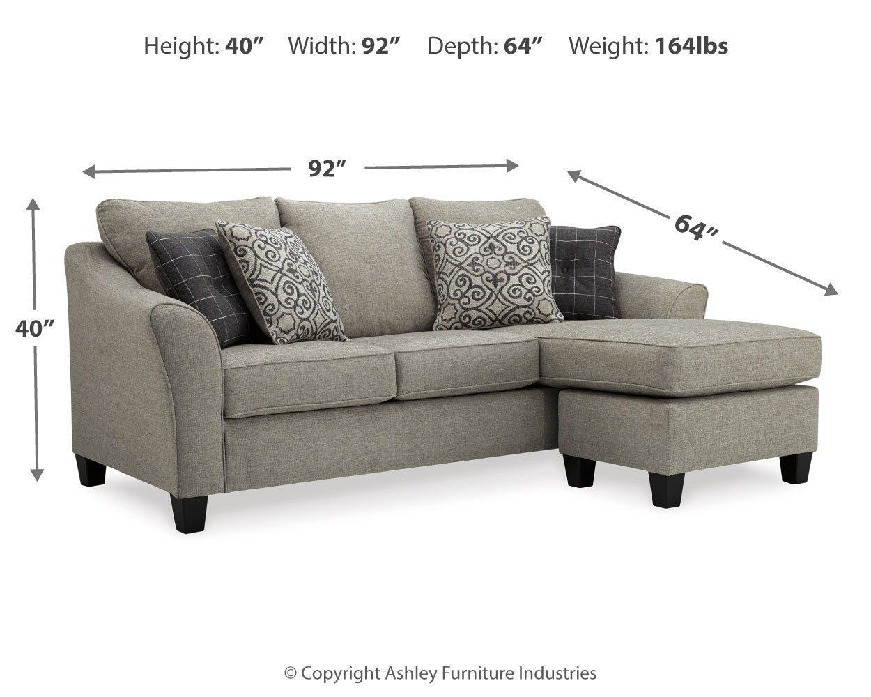 Kestrel Queen Sofa Chaise Sleeper