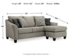 Sofá chaise longue Kestrel