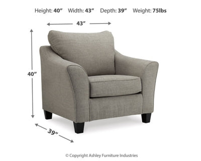 Sofá chaise longue y silla Kestrel