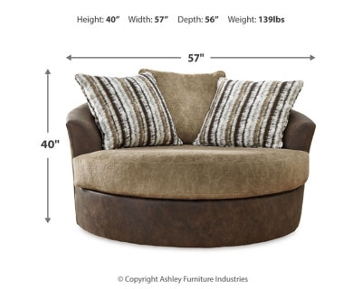 Sofá Alesbury y sillón giratorio extragrande