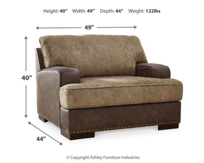 Sofá, loveseat, sillón extragrande y otomana Alesbury
