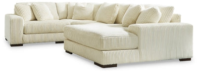 Seccional Lindyn de 6 piezas con chaise longue