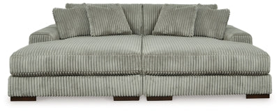 Lindyn Super Chaise with Oversized Swivel Chair