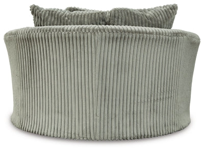 Sillón giratorio extragrande seccional de 3 piezas Lindyn