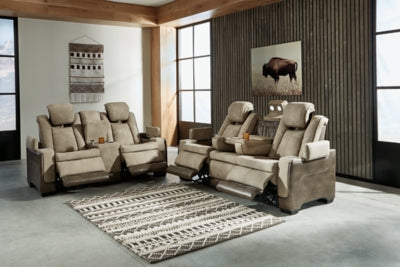 Sofá y loveseat reclinables eléctricos DuraPella de última generación