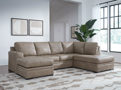 Seccional de 2 piezas con chaise longue Amuleto