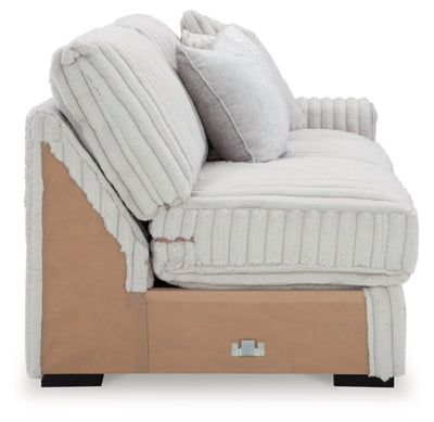 Estupendo sofá seccional de 3 piezas y chaise longue de gran tamaño