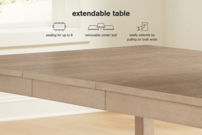 Mesa extensible de comedor Calmoro