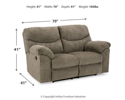 Sofá reclinable y loveseat Alphons