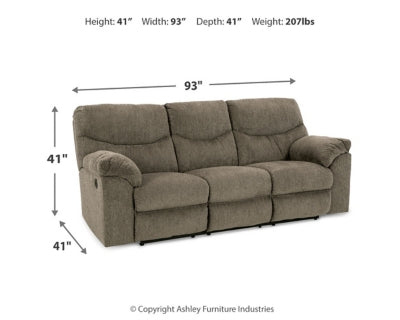 Sofá reclinable, loveseat y sillón reclinable Alphons