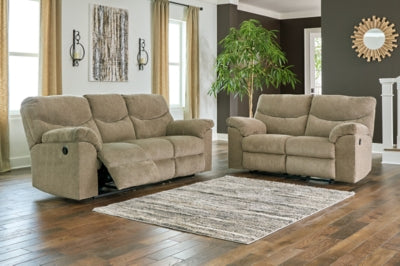 Sofá reclinable y loveseat Alphons