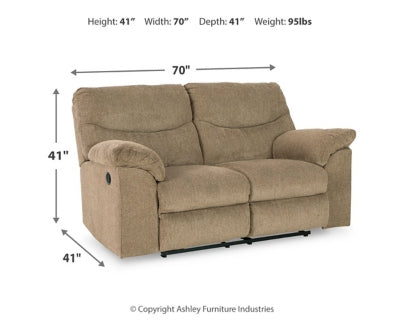 Loveseat reclinable Alphons
