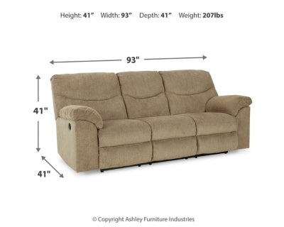 Sofá reclinable, loveseat y sillón reclinable Alphons