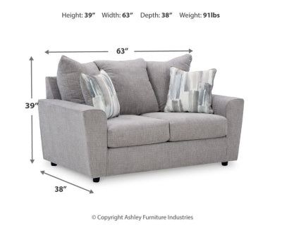 Sofá, loveseat, silla y otomana Stairatt