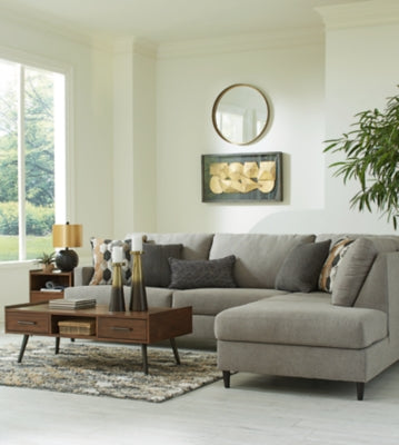 Seccional de 2 piezas Santasia con chaise longue